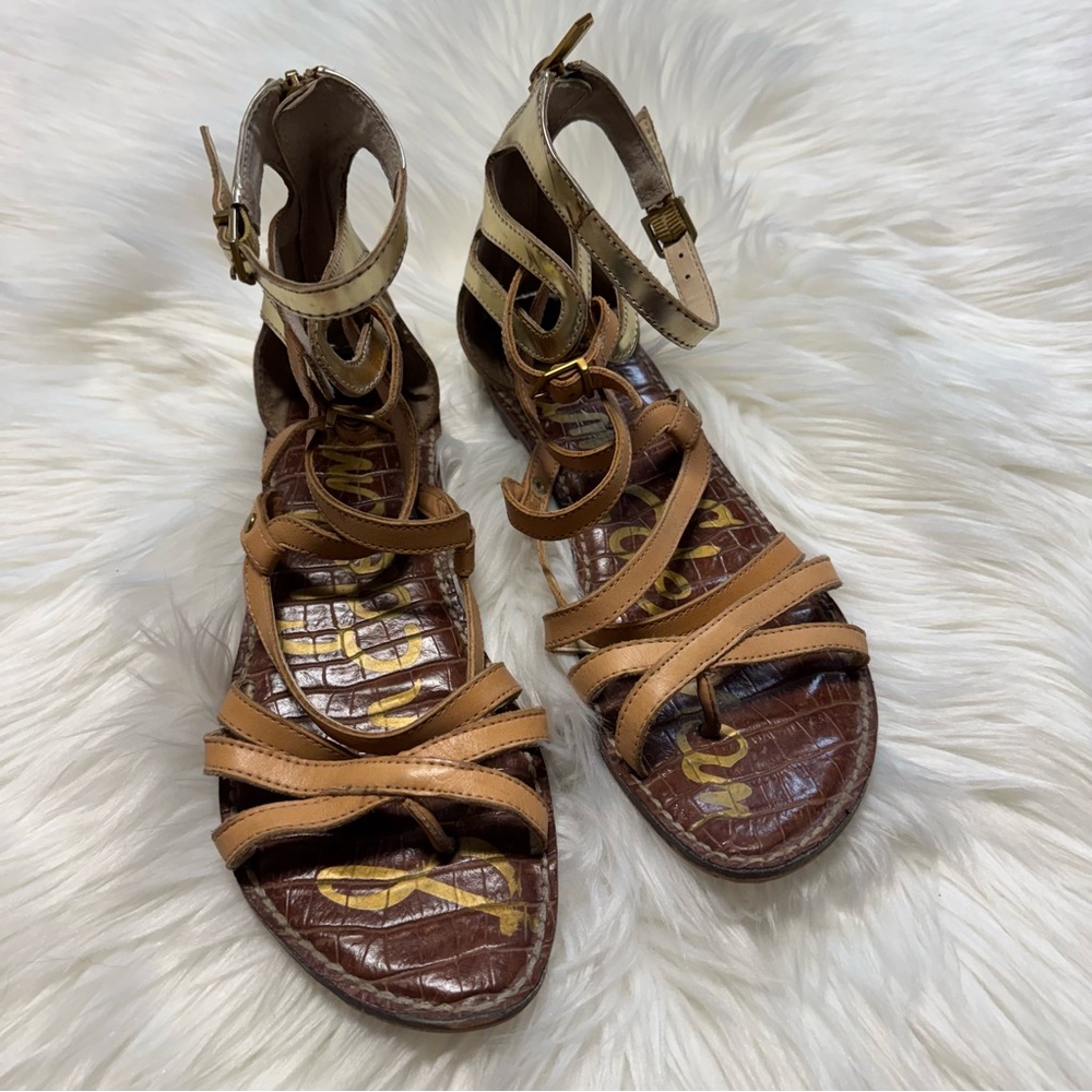 Sam Edelman Y2K Glinda Gladiator Sandals Size 8 Vintage Summer Sandal